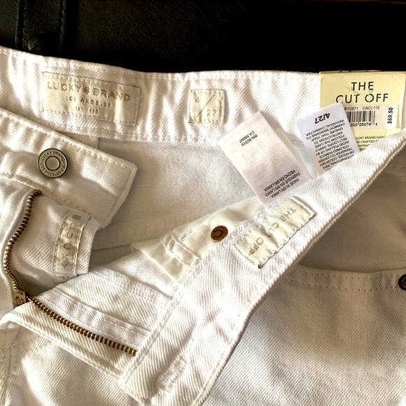 White cutoff shorts, lucky brand - Picture 2 of 3